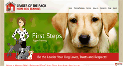 Desktop Screenshot of leaderofthepackhomedogtraining.com